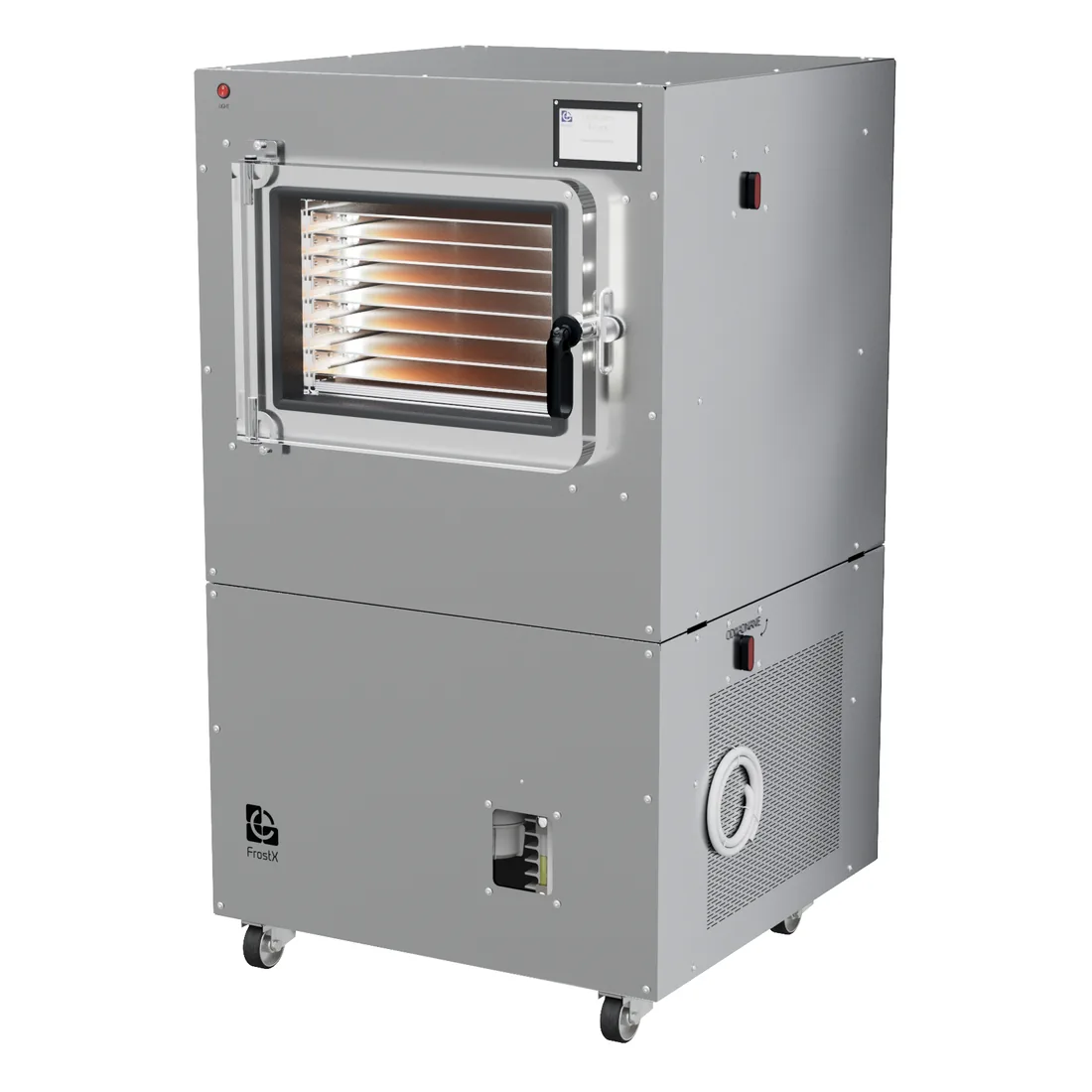 FrostX 15 — Liofilizador comercial ligeiro, Aço inoxidável