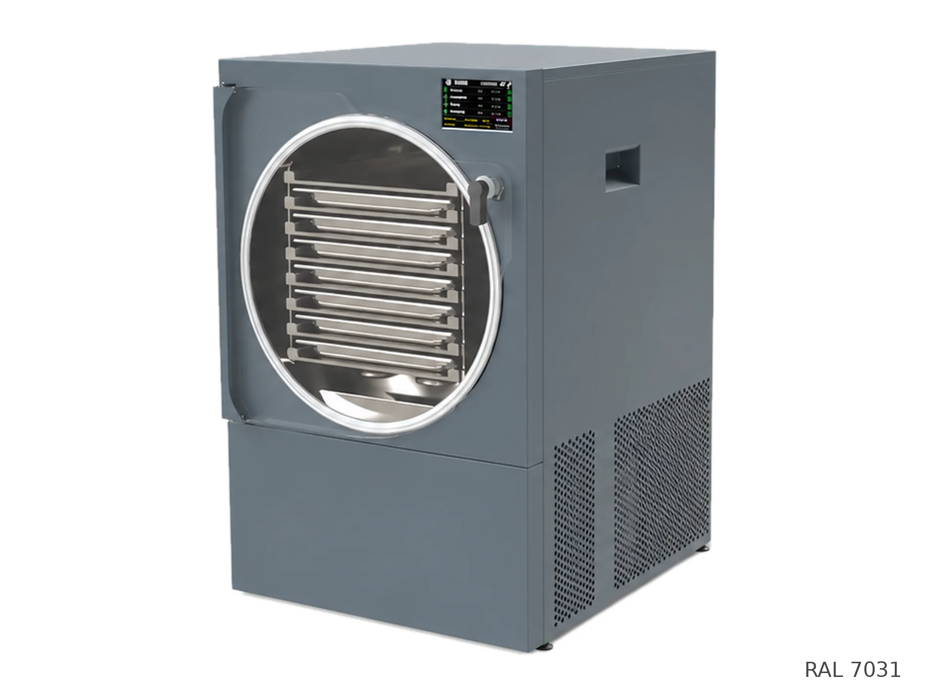 LEO-004L freeze dryer — RAL 7031 finish