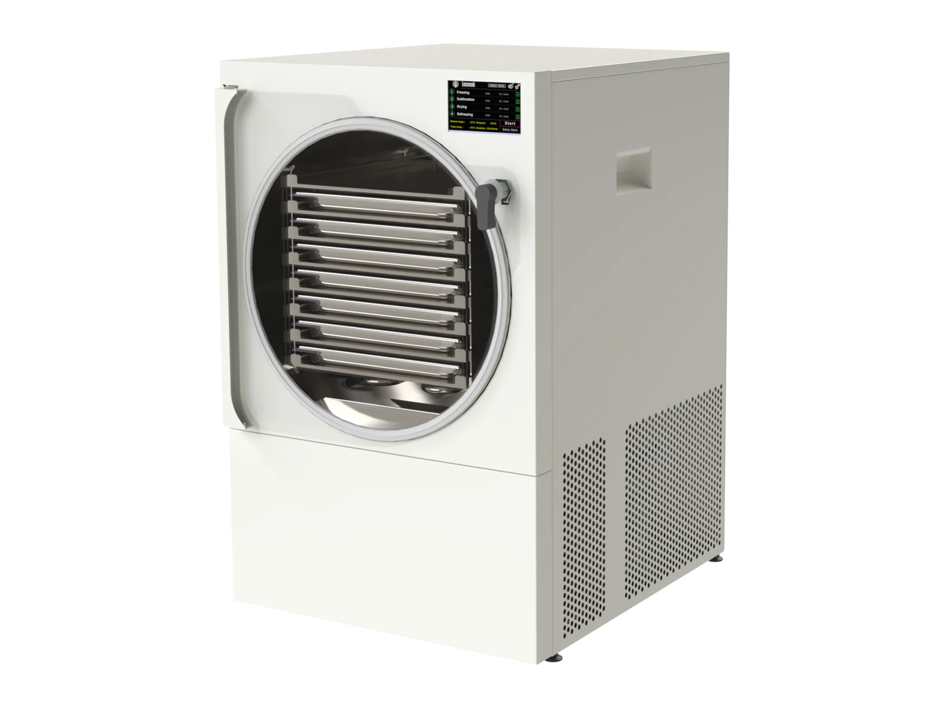 LEO-004L — Liofilizador compacto, Branco (Traffic White)
