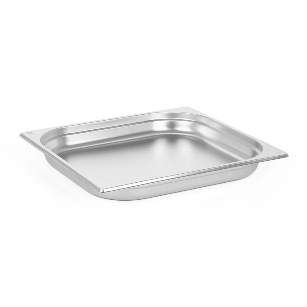 Tabuleiro de aço inoxidável GN 2/3 40 mm